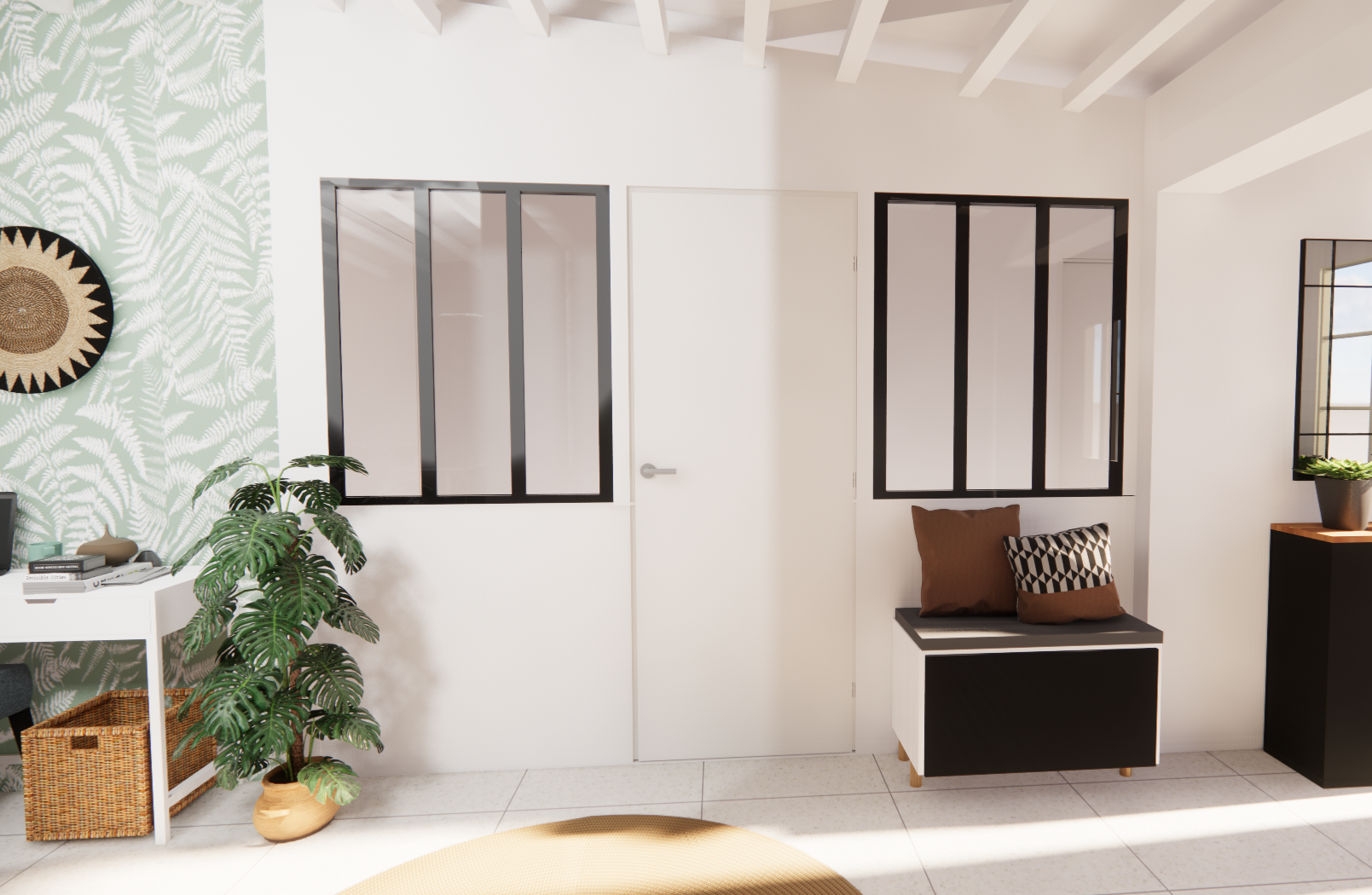Aménagement intérieur avec verrière en Seine-et-Marne par Vila Bahia